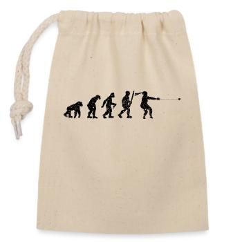 Lanceur de marteau Evolution Lancer de marteau - Sac cadeau en coton avec cordon (14 x 20 cm) - nature - Devant