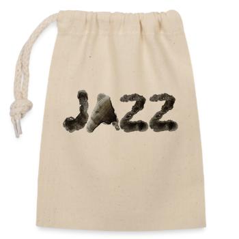 Jazz - Sac cadeau en coton avec cordon (14 x 20 cm) - nature - Devant