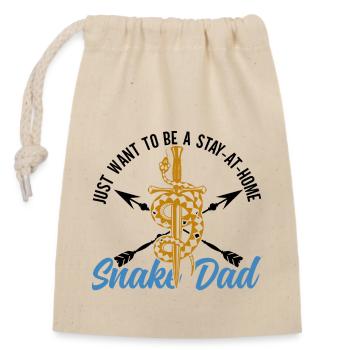 Snake owners Snake lovers Snakes - Closable cotton gift bag (14x20cm) - nature - Front