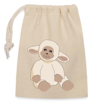 Mouton - Sac cadeau en coton avec cordon (14 x 20 cm) - nature - Devant