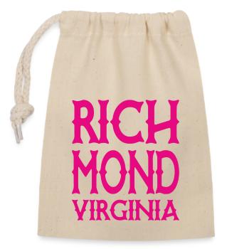 Richmond - Virginie - États-Unis USA - Sac cadeau en coton avec cordon (14 x 20 cm) - nature - Devant