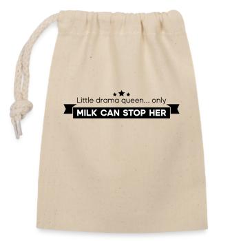 Funny sayings - Closable cotton gift bag (14x20cm) - nature - Front