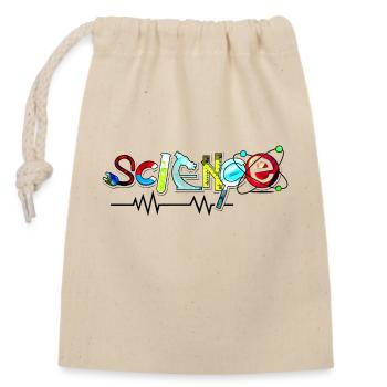 Science Science Scientist Physics Lab DNA - Closable cotton gift bag (14x20cm) - nature - Front