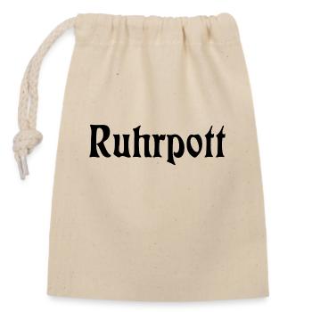 Ruhrpott - Pott - Bergbau - Kumpel - Ruhr - Shirt - Verschließbarer Geschenkbeutel aus Baumwolle (14x20cm) - Natur - Vorne