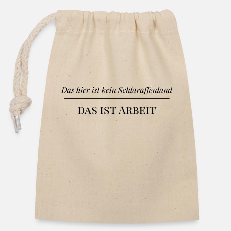 Das hier ist kein - Verschließbarer Geschenkbeutel aus Baumwolle (14x20cm) - Natur