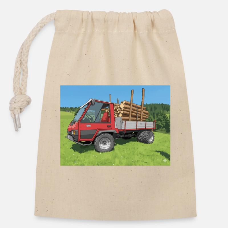 AEBI TP68 - Closable cotton gift bag (14x20cm) - nature