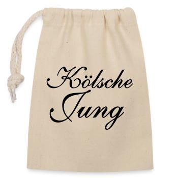 Cologne Young - Closable cotton gift bag (14x20cm) - nature - Front