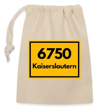 ANCIEN CODE POSTAL 6750 KAISERSLAUTERN LAUTRE - Sac cadeau en coton avec cordon (14 x 20 cm) - nature - Devant