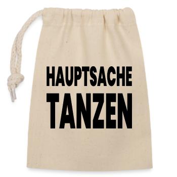 Dance - Closable cotton gift bag (14x20cm) - nature - Front