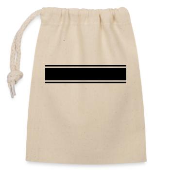 bandes de course - Sac cadeau en coton avec cordon (14 x 20 cm) - nature - Devant