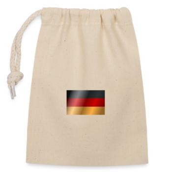 Drapeau allemand - Sac cadeau en coton avec cordon (14 x 20 cm) - nature - Devant