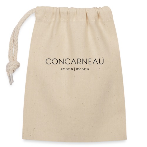 Concarneau Bretagne/Frankreich, Finistère, Quimper - Verschließbarer Geschenkbeutel aus Baumwolle (14x20cm)
