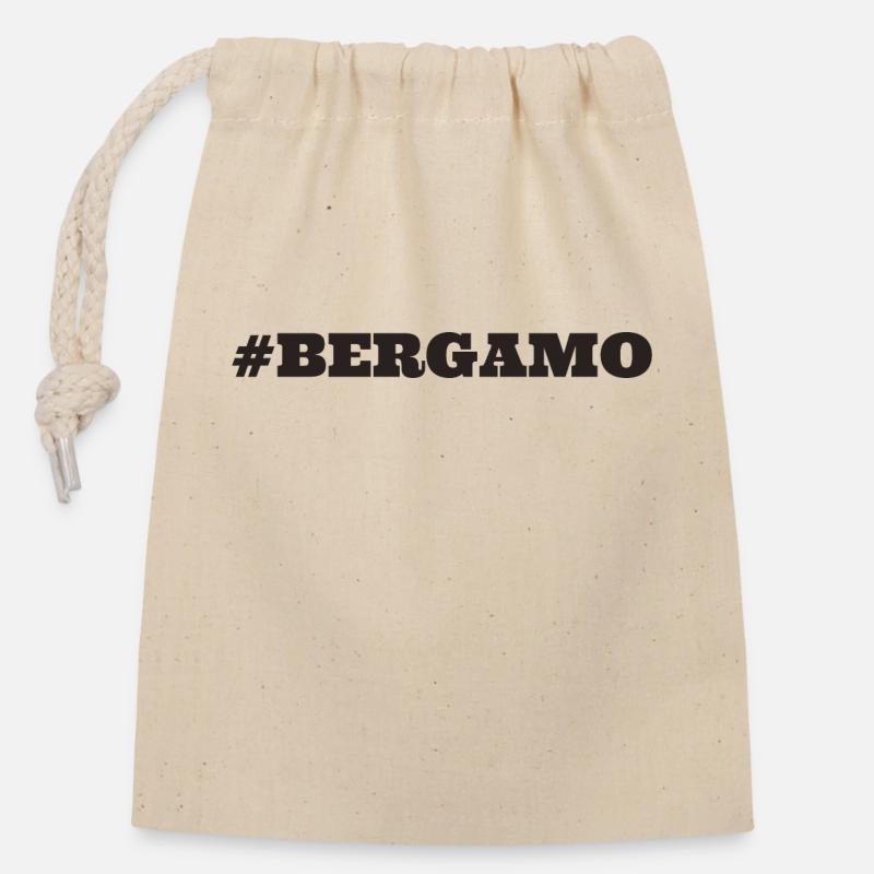 #Bergamo - Verschließbarer Geschenkbeutel aus Baumwolle (14x20cm) - Natur