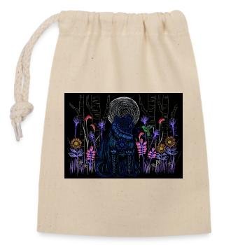 Spirit Bear - Closable cotton gift bag (14x20cm) - nature - Front