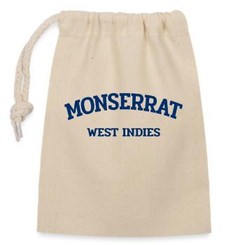 Monserrat - Plymouth - Caribbean - West Indies - Closable cotton gift bag (14x20cm) - nature - Front