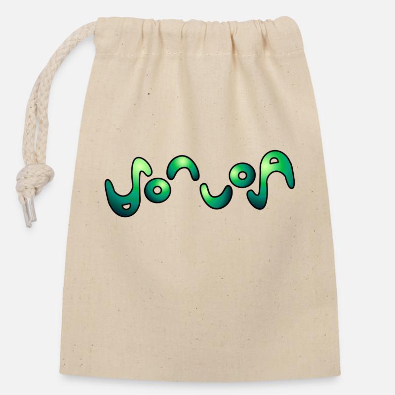 Sonja - Closable cotton gift bag (14x20cm) - nature