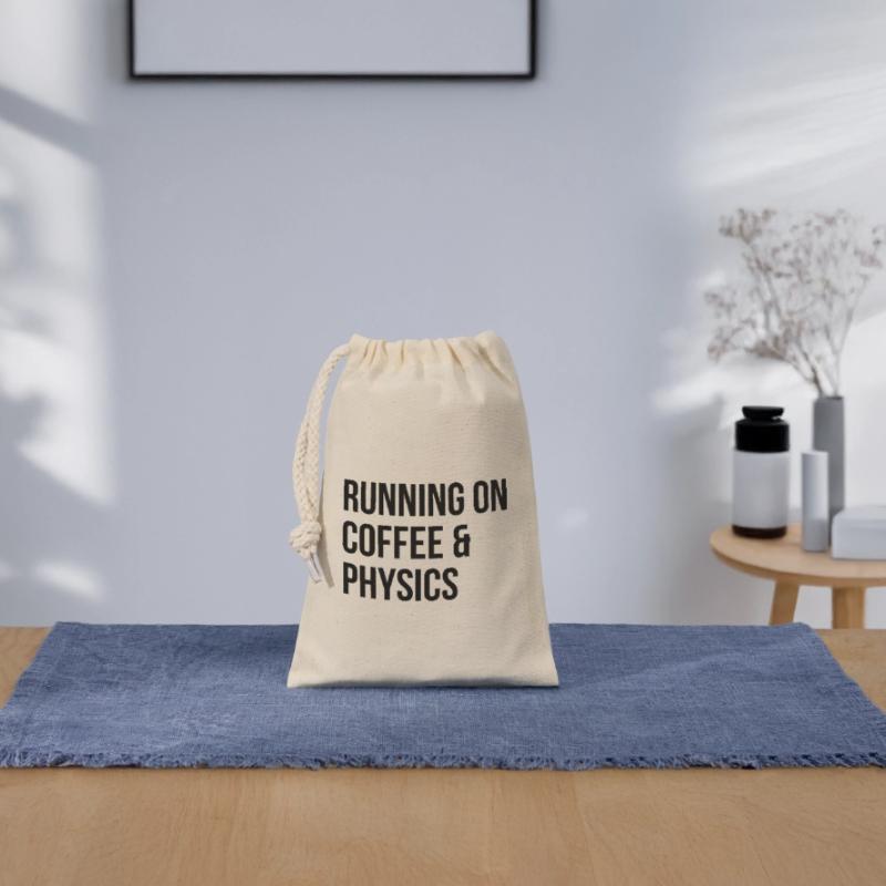 Physics Physics Physics Closable cotton gift bag (14x20cm)