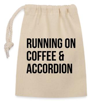 Accordion - Closable cotton gift bag (14x20cm) - nature - Front