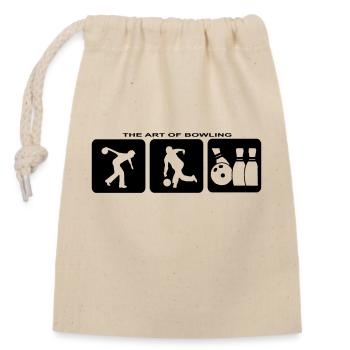 Bowling Bowling Pins Sports Bowling Club Jersey - Sac cadeau en coton avec cordon (14 x 20 cm) - nature - Devant