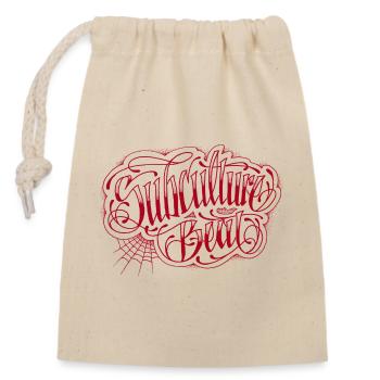 Subculture Beat - Closable cotton gift bag (14x20cm) - nature - Front