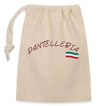Drapeau italien Pantelleria - Sac cadeau en coton avec cordon (14 x 20 cm) - nature - Devant
