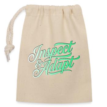 Inspecter & Adapter, Agile Coach Scrum Shirt - Sac cadeau en coton avec cordon (14 x 20 cm) - nature - Devant