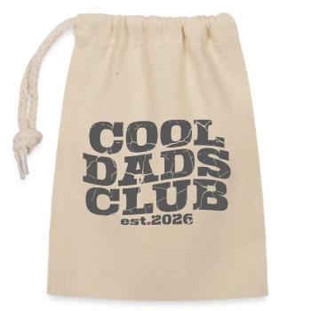 Club des papas cool - cadeau papa pour la fête des pères - Sac cadeau en coton avec cordon (14 x 20 cm) - nature - Devant