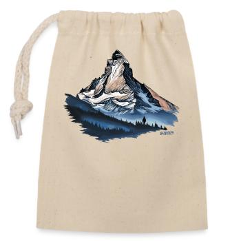 Cervin Suisse - Cadeaux Souvenirs - Sac cadeau en coton avec cordon (14 x 20 cm) - nature - Devant