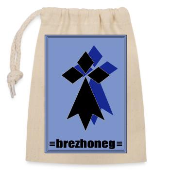 Brezhoneg - Closable cotton gift bag (14x20cm) - nature - Front