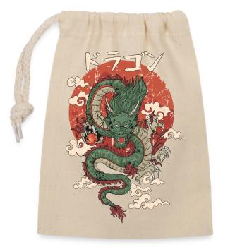 Great Japanese Dragon: Nascent - Closable cotton gift bag (14x20cm) - nature - Front