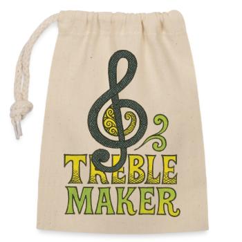 Treble Maker Logo Tee - Closable cotton gift bag (14x20cm) - nature - Front