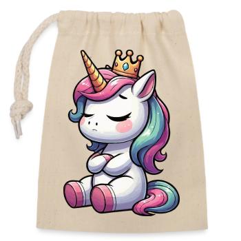 Licorne Licorne Fan Licorne Amoureux de la licorne - Sac cadeau en coton avec cordon (14 x 20 cm) - nature - Devant