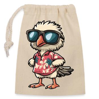 Strauss Comic Holiday - Sac cadeau en coton avec cordon (14 x 20 cm) - nature - Devant