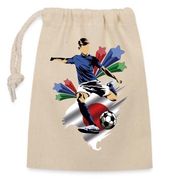 Japon - Japan - Flags - Closable cotton gift bag (14x20cm) - nature - Front