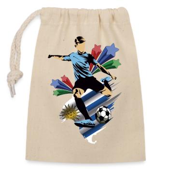Uruguay - Uruguay - Flags - Closable cotton gift bag (14x20cm) - nature - Front
