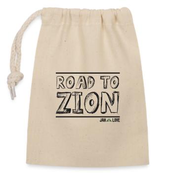 Road To Zion - Sac cadeau en coton avec cordon (14 x 20 cm) - nature - Devant
