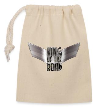 King Of The Road - Black Steel Wings - Verschließbarer Geschenkbeutel aus Baumwolle (14x20cm) - Natur - Vorne