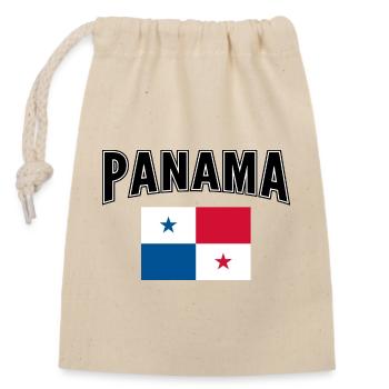 Panama - Verschließbarer Geschenkbeutel aus Baumwolle (14x20cm) - Natur - Vorne