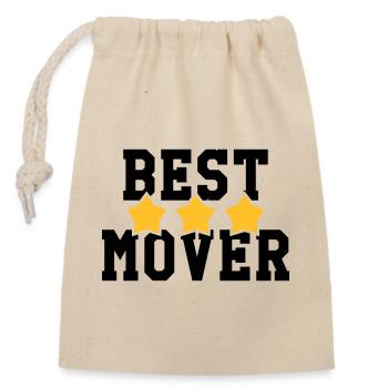 Mover Frachtführer Déménageur Déménagement - Closable cotton gift bag (14x20cm) - nature - Front