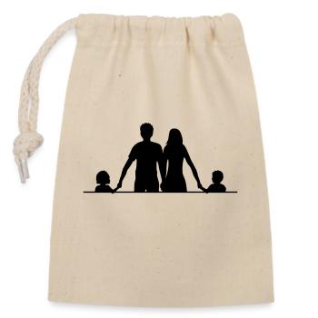 Insert Text family - Closable cotton gift bag (14x20cm) - nature - Front