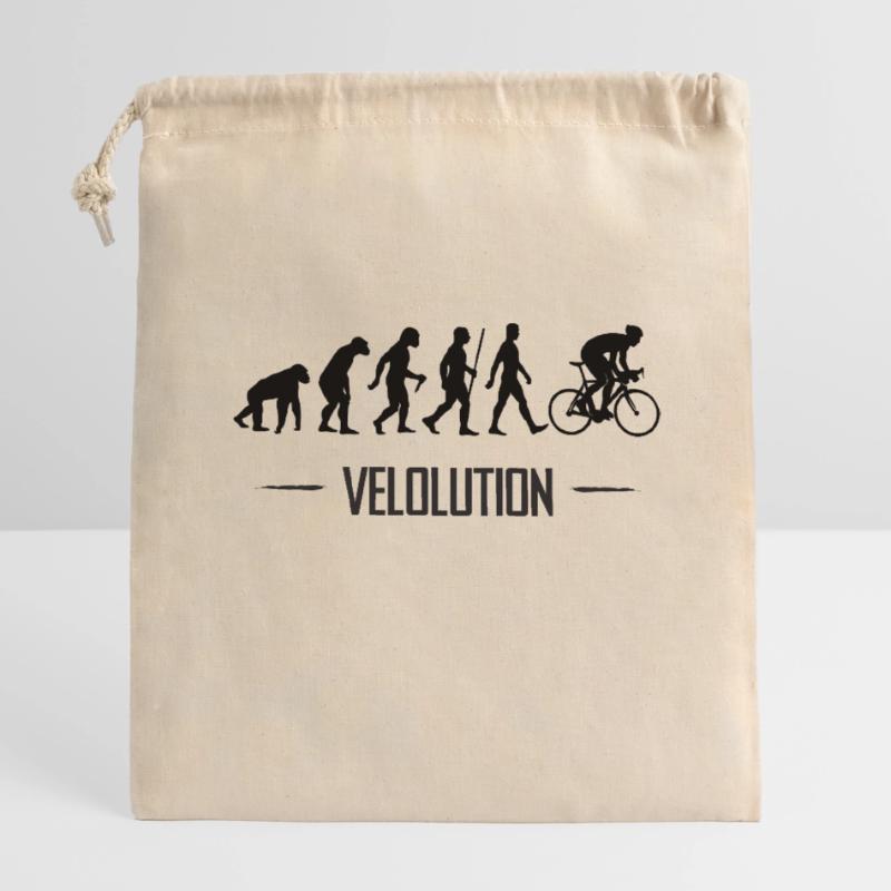 Vélo d'évolution cycliste Velolution Sac cadeau en coton avec cordon (14 x 20 cm)