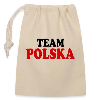 Polen - Verschließbarer Geschenkbeutel aus Baumwolle (14x20cm) - Natur - Vorne
