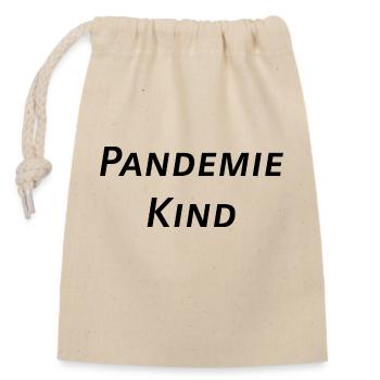 Pandemie - Verschließbarer Geschenkbeutel aus Baumwolle (14x20cm) - Natur - Vorne