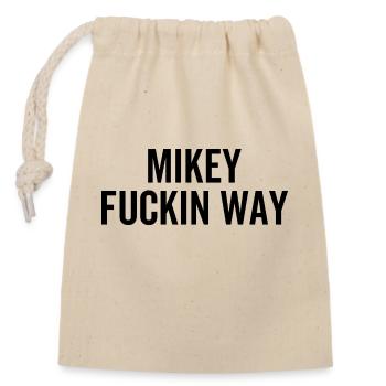 Mikey Fuckin Way - Closable cotton gift bag (14x20cm) - nature - Front