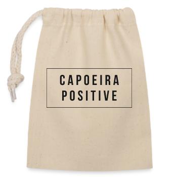 Design positif en Capoeira - Sac cadeau en coton avec cordon (14 x 20 cm) - nature - Devant