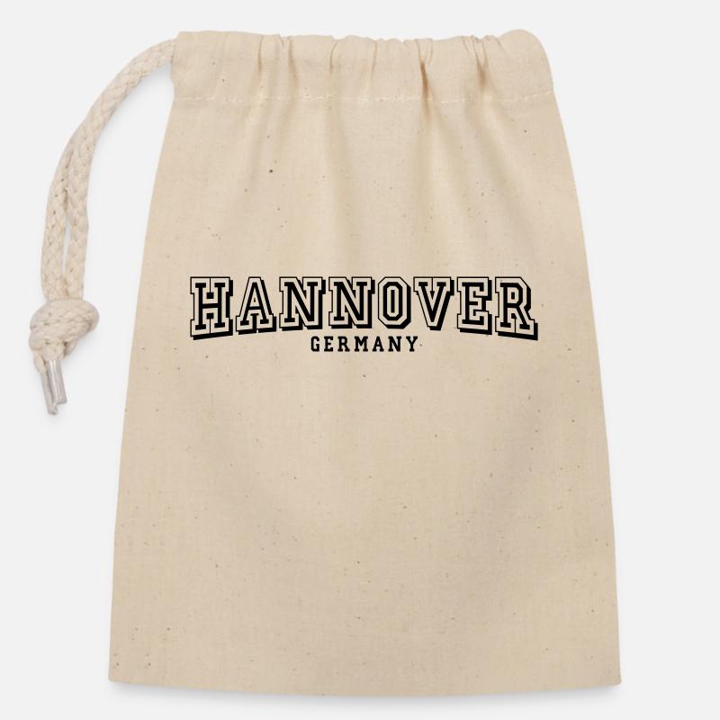Hanover - Closable cotton gift bag (14x20cm) - nature