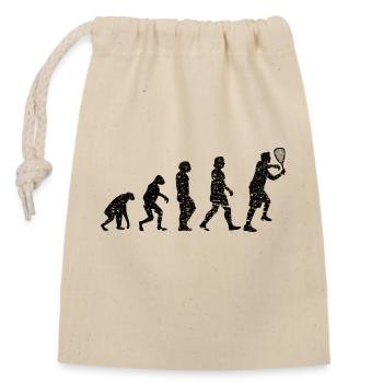 Squash Racquetball Joueur de racquetball Jeu de squash - Sac cadeau en coton avec cordon (14 x 20 cm) - nature - Devant