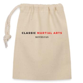 Klassische Martial Arts Filme Fan - Verschließbarer Geschenkbeutel aus Baumwolle (14x20cm) - Natur - Vorne