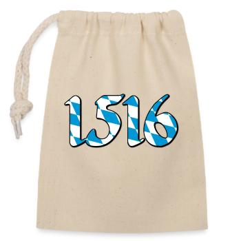 1516 Purity Law V2 - Closable cotton gift bag (14x20cm) - nature - Front
