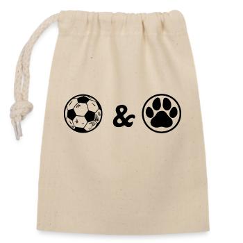 Fußball Football - Sac cadeau en coton avec cordon (14 x 20 cm) - nature - Devant
